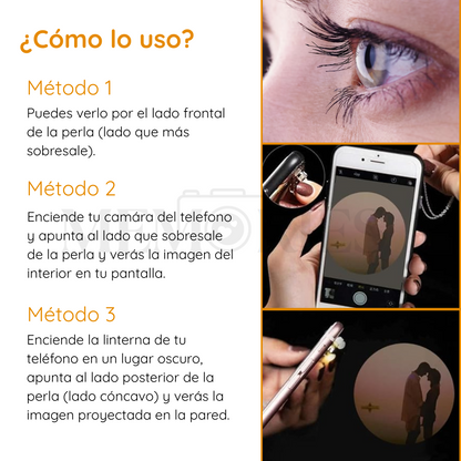 Collar cámara con proyección de foto personalizada